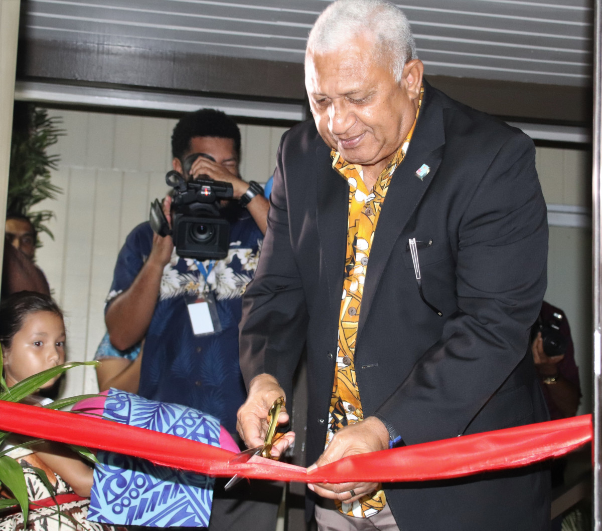 Fiji Prime Minister Hon. Bainimarama opens the Regional Pacific NDC Hub office