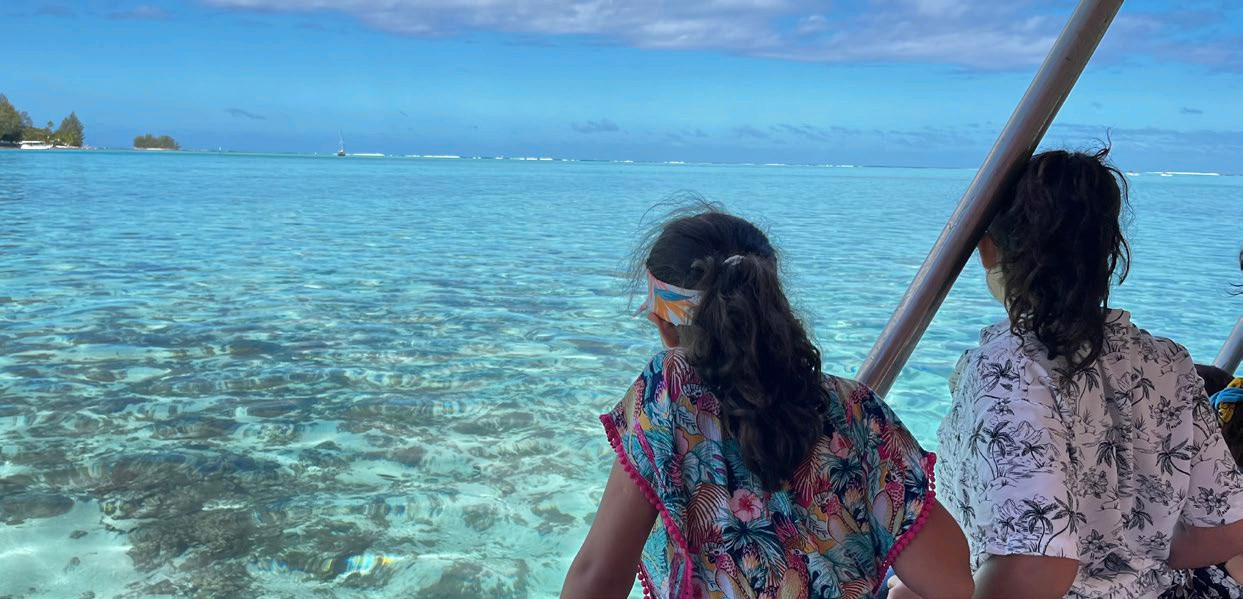 Growing up island-style: Vaiana’s children exploring the ocean and learning how to protect it. Image © Vaiana Joufoques 