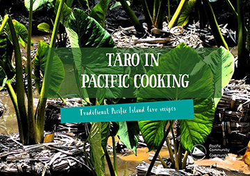 Taro in Pacific cooking booklet cover