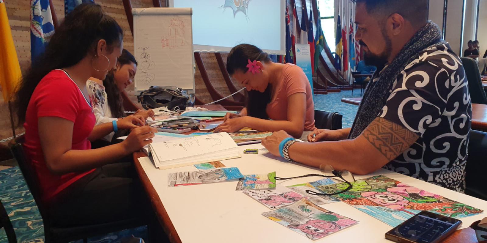 drawing- Wallis and Futuna Team 