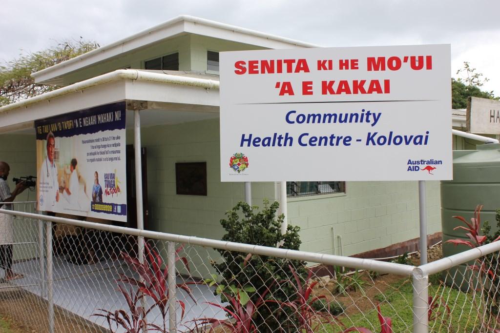 Image: Kolovai Health Centre in Tonga, credit: DFAT