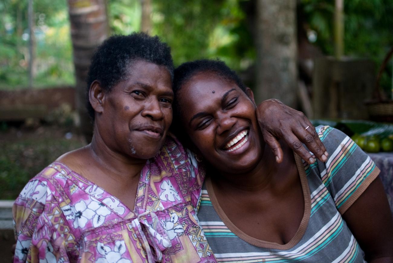 Photo: Smiling women, Port Vila, Vanuatu (credit: Graham Crumb/Imagicity.com)