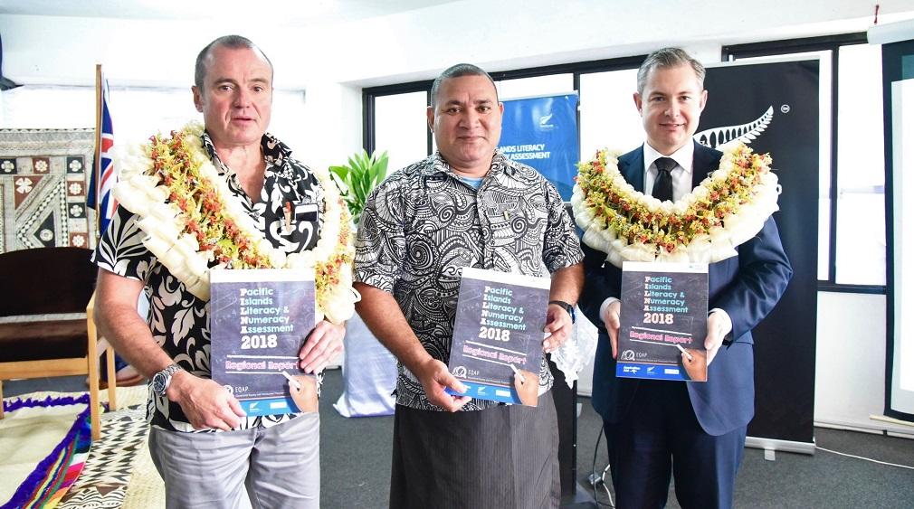(Image: Jonathan Curr, New Zealand High Commissioner to Fiji, John Feakes, Australian High Commissioner to Fiji, Dr Tufoua Panapa, Fiji PS Education, Youth and Sports)