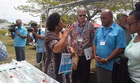 Demonstration of Kiribati’s Climate Change Adaptation Project: Solar Disinfectant of Water (SODIS) at the CRGA45