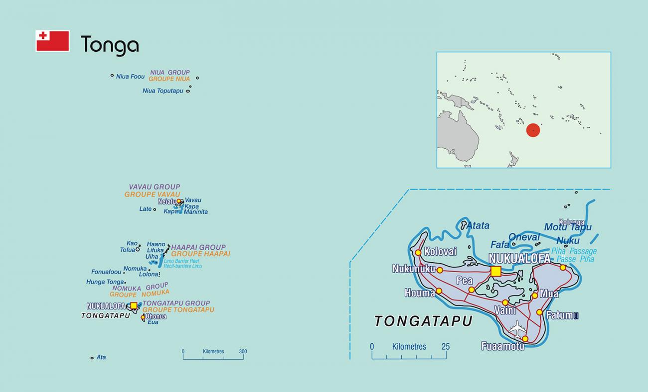 Carte de Tonga