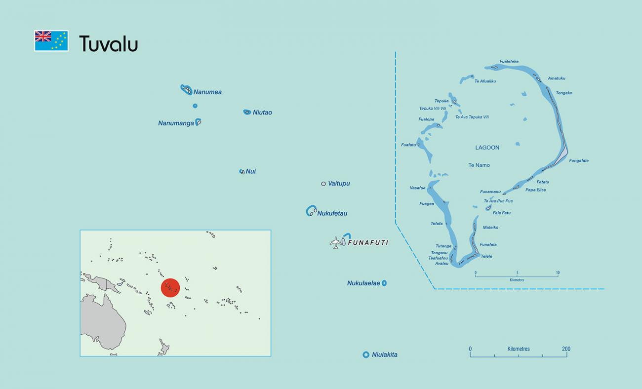 Map of Tuvalu
