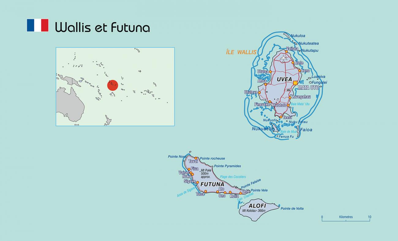 Map of Wallis and Futuna