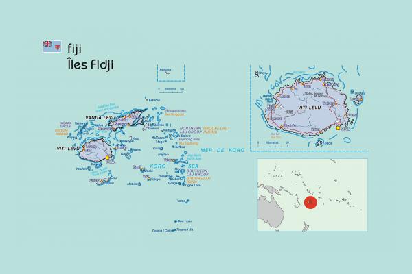 Carte de Fidji