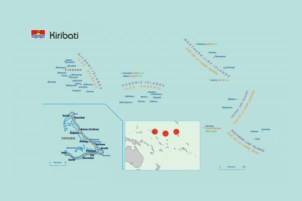 Carte de Kiribati