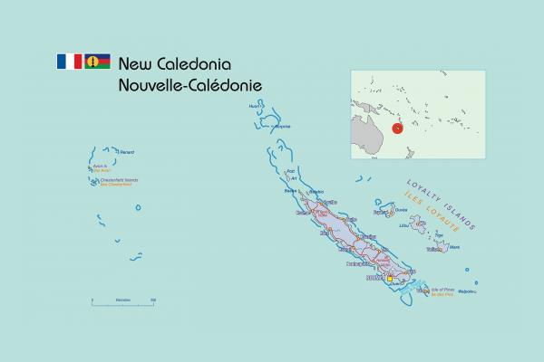 Carte de Nouvelle-Calédonie