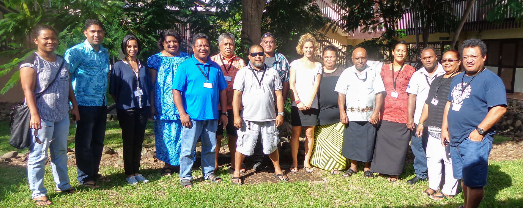 Participants to the SPC Aquatic Biosecurity Planning Workshop came from nine different Pacific Island countries (image: Jipé Le-Bars, SPC). 