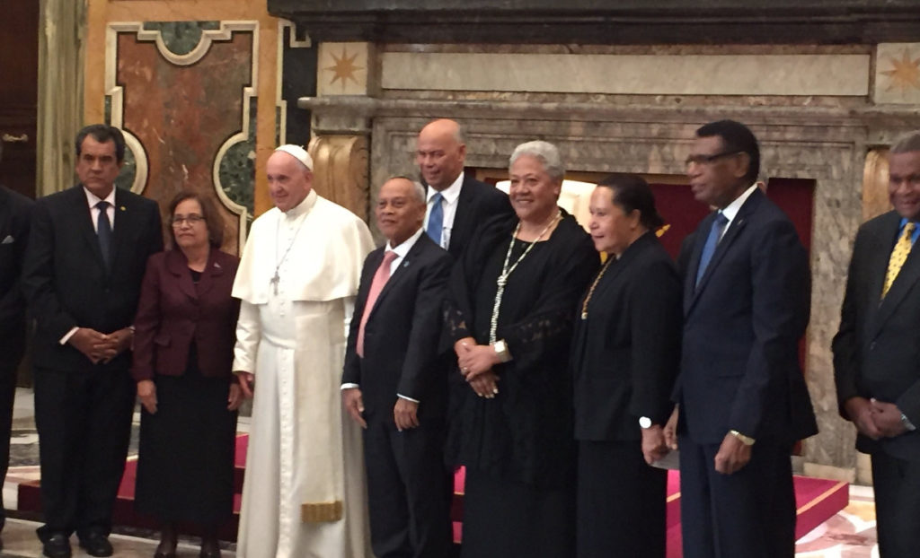 Pacific leaders with Pope Francis